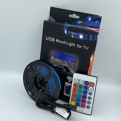 5V USB Led Strip Light 1M 2M 3M 4M  5050 DC5V IP65 Flexible RGB TV Backlight Kit With 24 Key IR Remote Controller