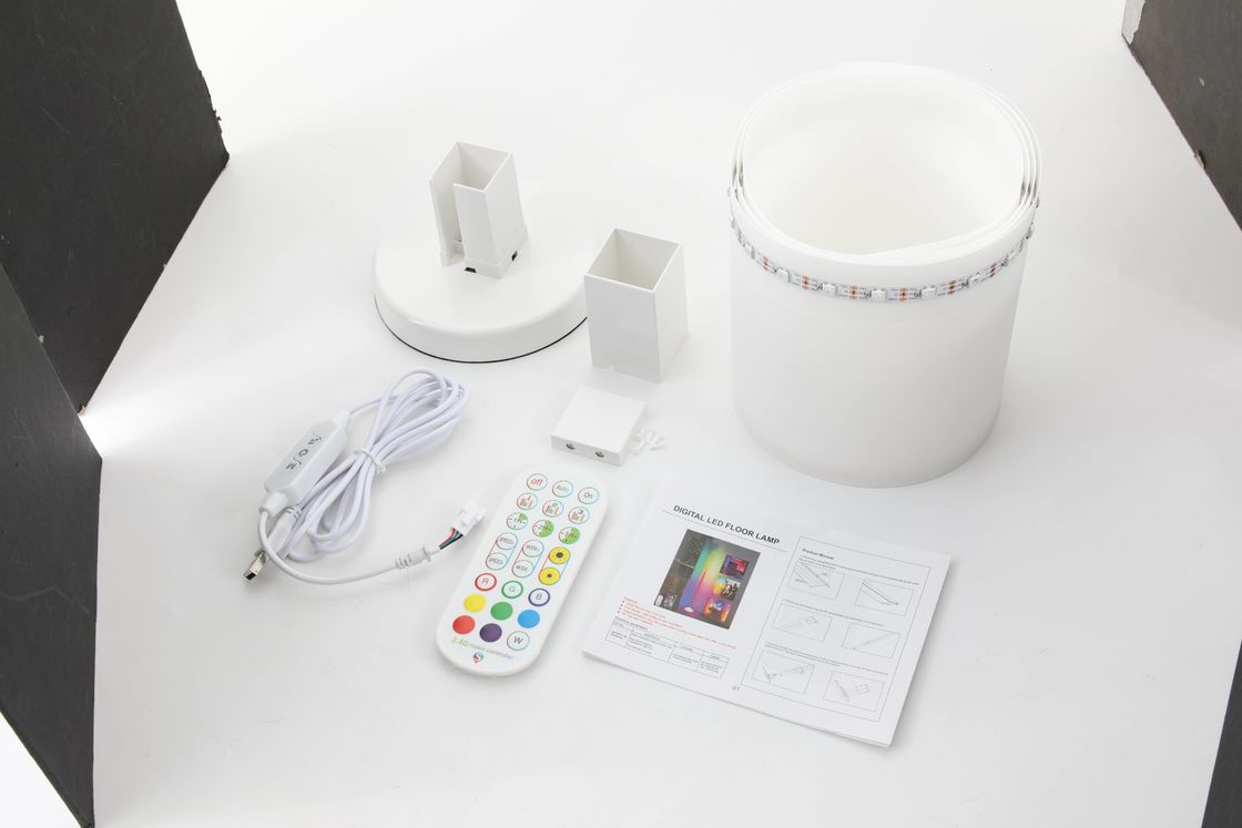 LED USB Corner Floor Light con IP20 Rating Energy Saving Mode Forma ombra cilindrica