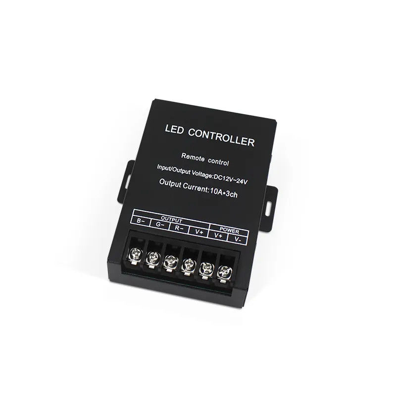 RF LED Controller DC 12V 24V RGB WW CW Controller 360W Full Touch Screen Iron