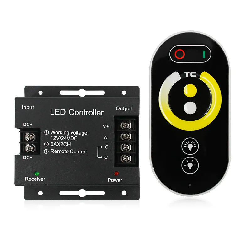 Color Temperature LED CCT Controller 12V 3 Channel Light Dimmer Rf Double Color
