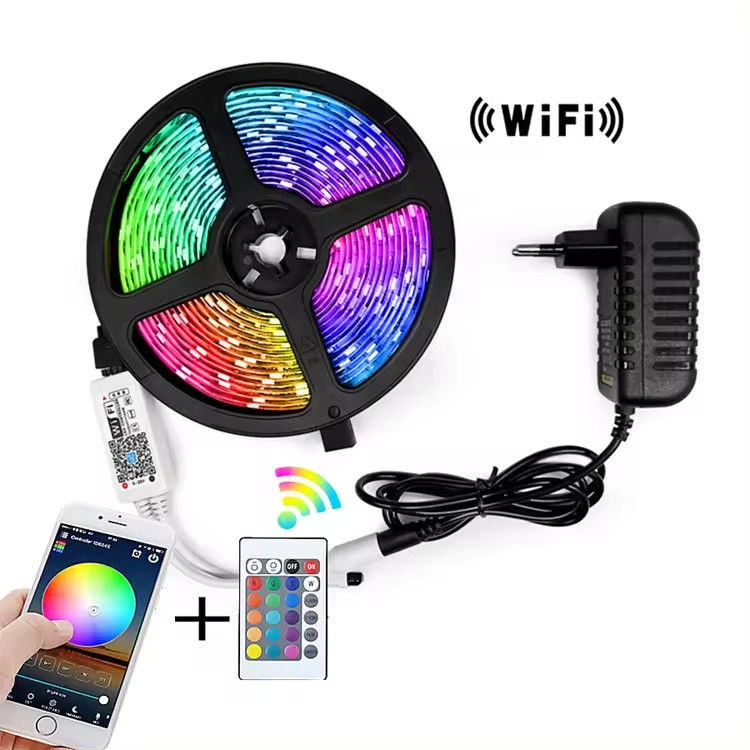 5Meter 150leds TV retroilluminazione LED striscia DC5V telecomando 24 tasti SMD5050 RGB Striscia Tira USB port Striscia LED flessibile