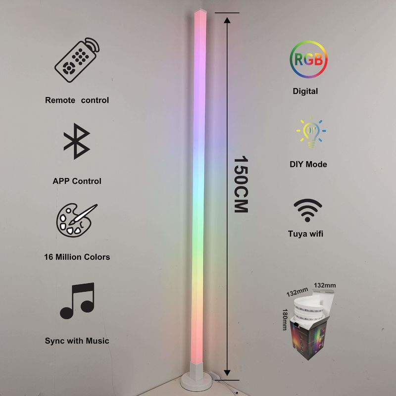 Lampade per pavimento moderne e popolari per camera da letto Lampade per ambienti diversi per soggiorno Controllo APP intelligente