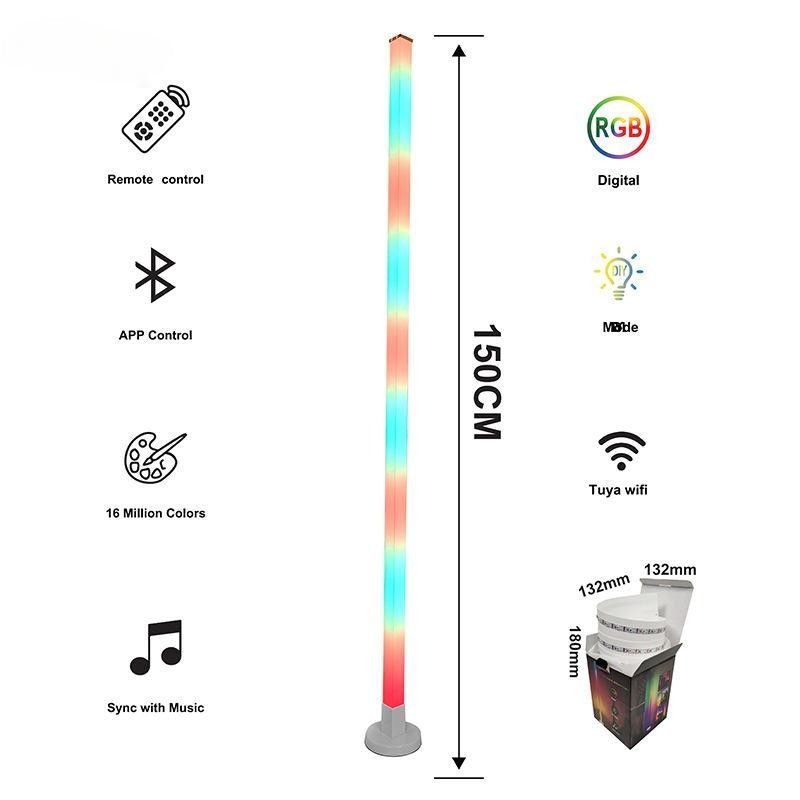 Lampade per pavimento moderne e popolari per camera da letto Lampade per ambienti diversi per soggiorno Controllo APP intelligente