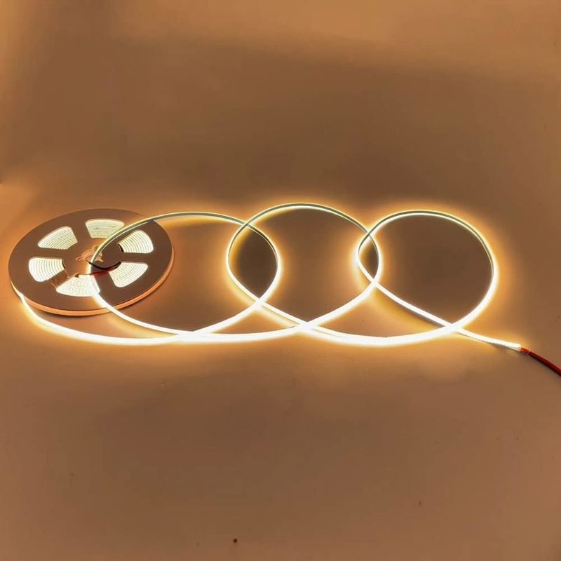 Super stretta larghezza 3 mm COB luci a striscia LED 400Leds/m Dimmabile 5m durata più lunga