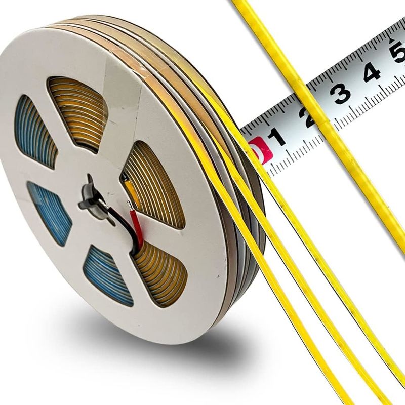 Super stretta larghezza 3 mm COB luci a striscia LED 400Leds/m Dimmabile 5m durata più lunga