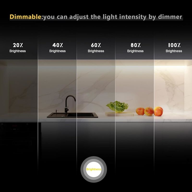 560LED COB LED Strip 90 CRI CCT COB 3M flessibile con adattatore e mini controller RF