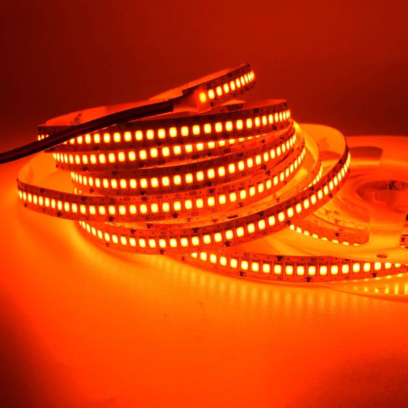 24V Alta luminosità 240LEDS SMD 2835 LED Strip Light 1200LEDs 16.4Ft Non impermeabile Colori Rosso Verde Blu Arancio Per KTV