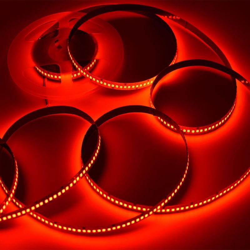 24V Alta luminosità 240LEDS SMD 2835 LED Strip Light 1200LEDs 16.4Ft Non impermeabile Colori Rosso Verde Blu Arancio Per KTV