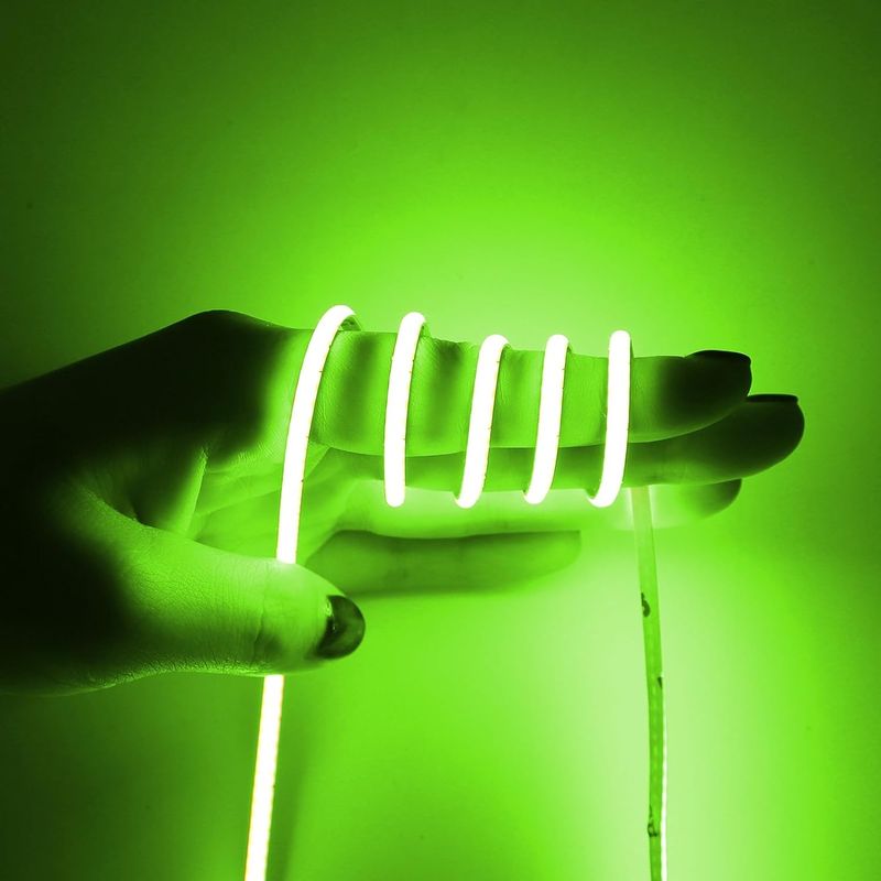 Larghezza 3 mm Super stretta COB LED Strip 400Leds / m Blu ghiaccio 5m durata più lunga Illuminazione personalizzata