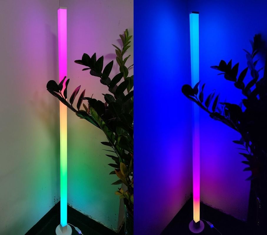 Nuovo disegno di luce di angolo a pavimento a LED Lampada ambientale cilindrica a risparmio energetico