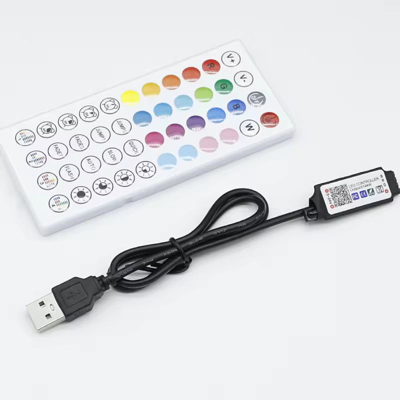 Smart LED 5V 44ekys RGB LED Strip controller wifi tuya APP USB Bluetooth dimmer luce striscia Controller per LED Strip