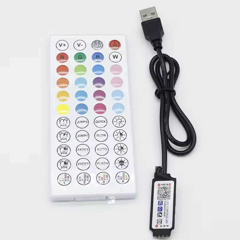 Smart LED 5V 44ekys RGB LED Strip controller wifi tuya APP USB Bluetooth dimmer luce striscia Controller per LED Strip