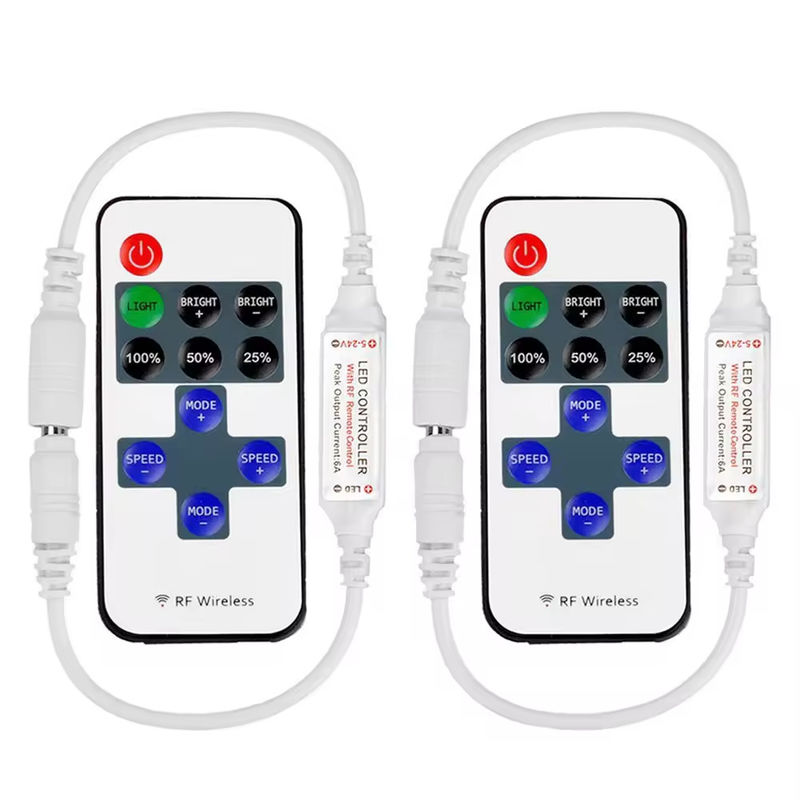 Best seller Mini controller a led 11 chiavi 5V 12V 24V Controller a colori singoli RF wireless Touch luminosità a distanza led dimmer