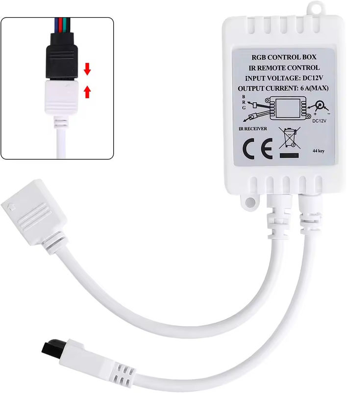 Fabbrica originale 44 chiavi 5V 12V 24V RGB led Controller RF wireless led light Monocromo Dimmer Remote controller per led