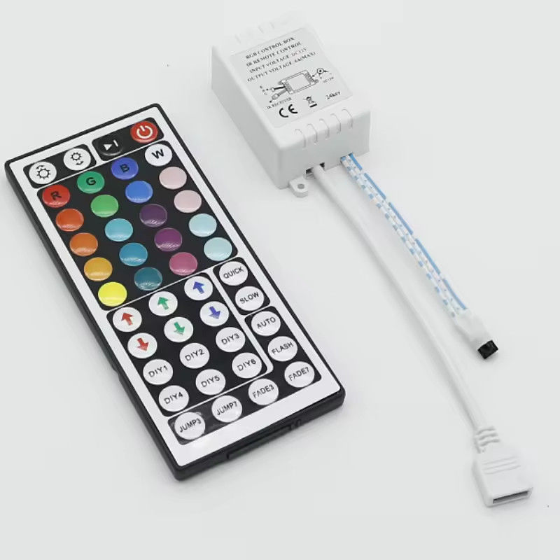 Fabbrica originale 44 chiavi 5V 12V 24V RGB led Controller RF wireless led light Monocromo Dimmer Remote controller per led