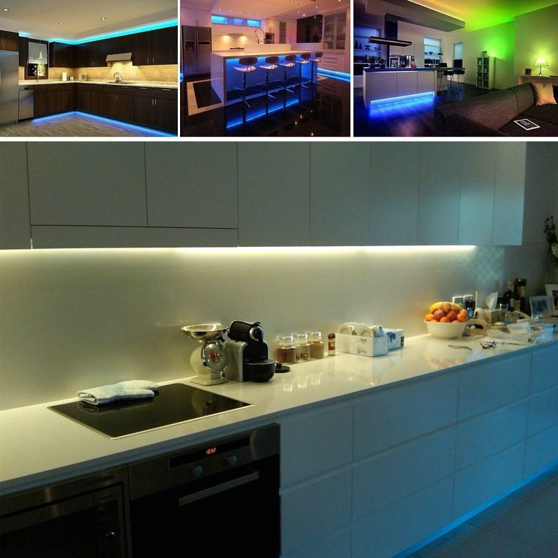 SMD dimmabile Flessibile RGB LED Strip 60leds/m DC12V Input per ambienti colorati