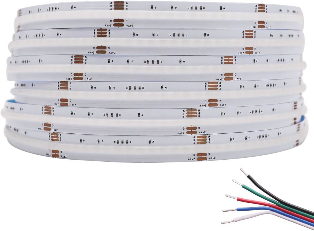 Strip LED COB RGBW dimmabile da 19 W con 784 LED/m IP20 e DMX512/RF/Bluetooth/WiFi Control