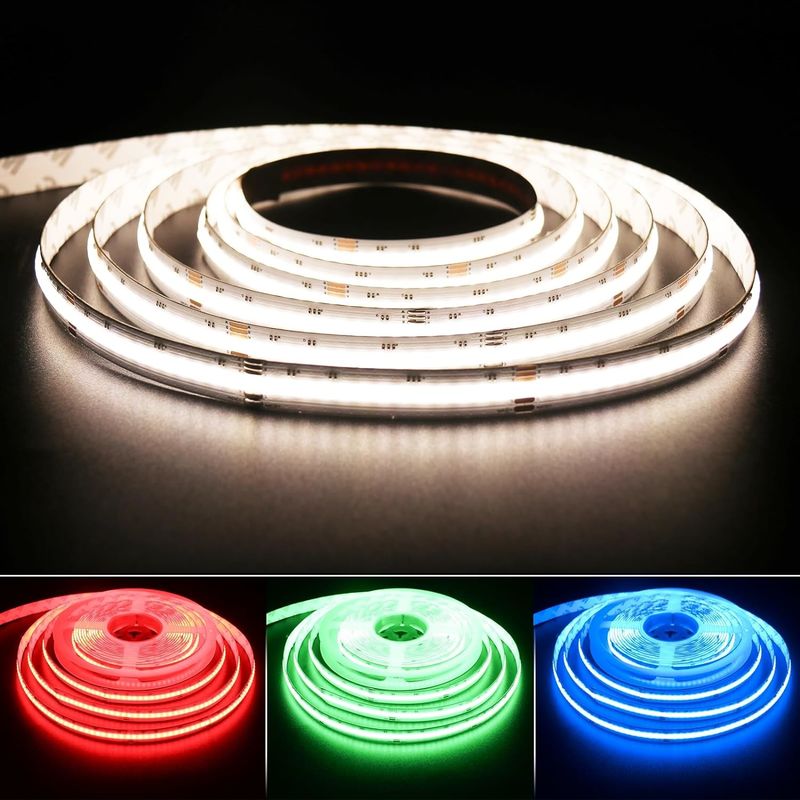 Strip LED COB RGBW dimmabile da 19 W con 784 LED/m IP20 e DMX512/RF/Bluetooth/WiFi Control