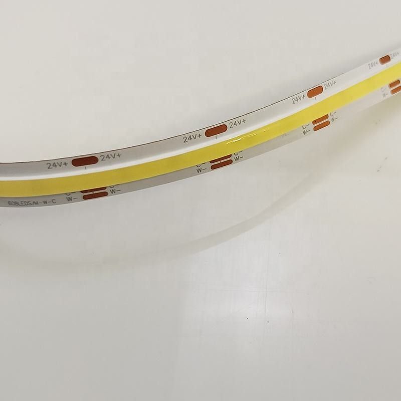 Flessibile CCT COB LED Dimmable Strip 560Led/m 90 CRI DC24V CE/RoHS certificato