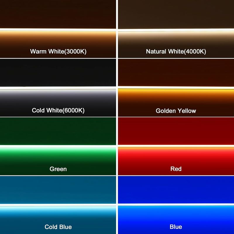Certificato CE ROHS COB Strip Light Rosso Verde Blu Rosa Alta densità 480 Strip Light Flexible Board 24V 12V