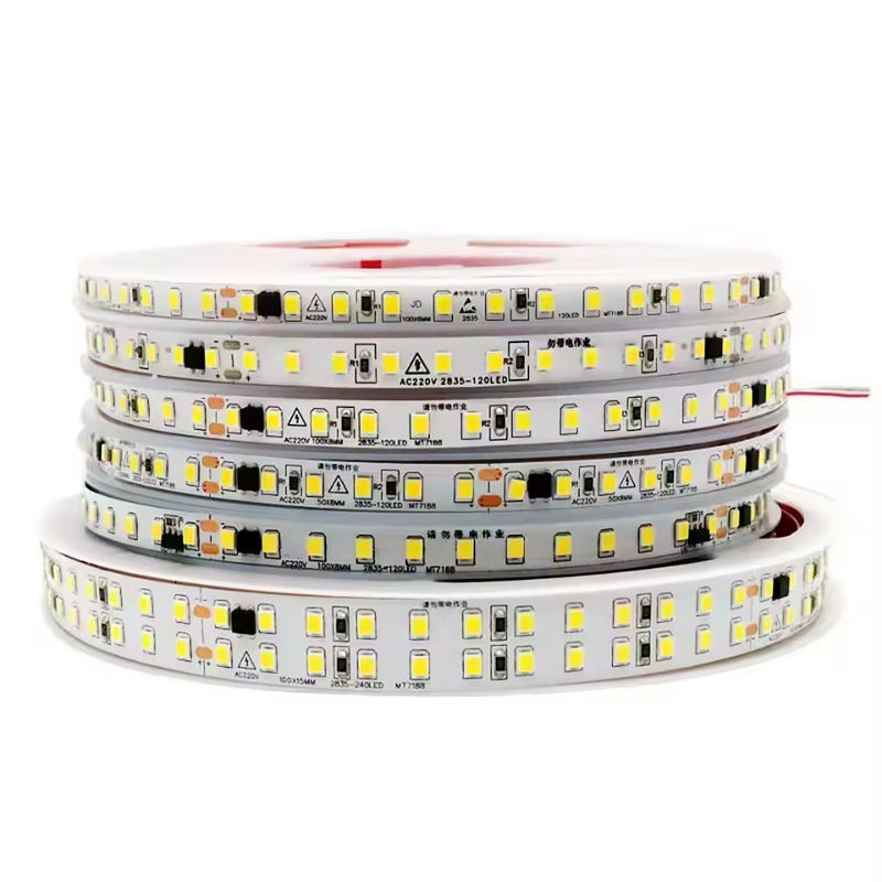 120LED/m Flessibile striscia a LED per interni Non è necessario il conducente CRI80 2835 SMD 8mm PCB Lunghezza 5M/10M