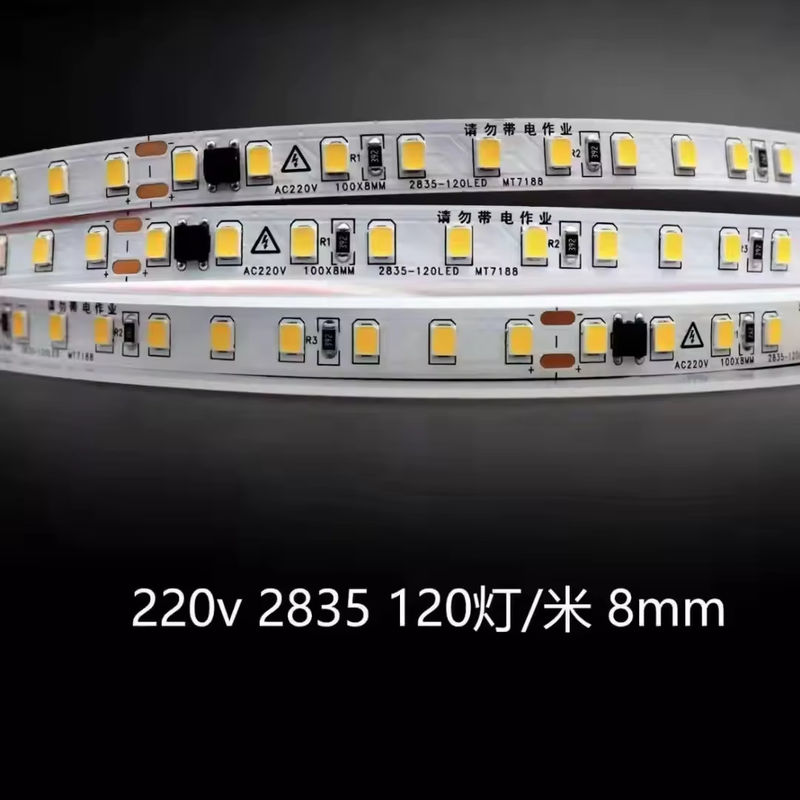 Lumi a striscia LED ad alta tensione per interni impermeabili 230v 220v caldo bianco 3000k 4200k 6500k striscia luminosa a led