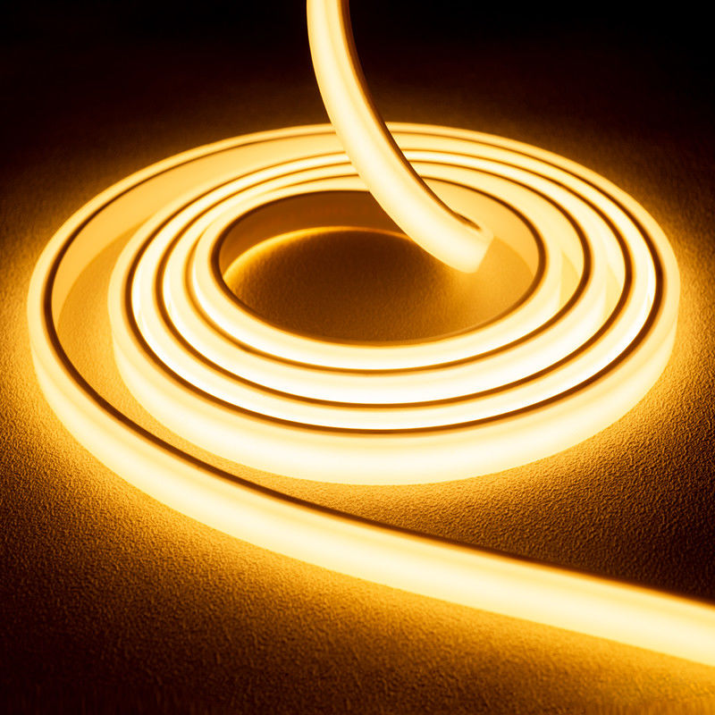 Luce LED al neon in silicone bianca calda 2700K con 12W/m di colore emettente e tasso di impermeabilità IP68