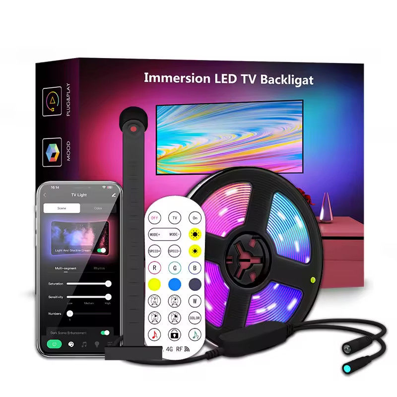 Decorazione per la casa 3.8M 5M USB IP20 TV LED retroilluminazione con musica WIFI TUYA Smart Home APP Control
