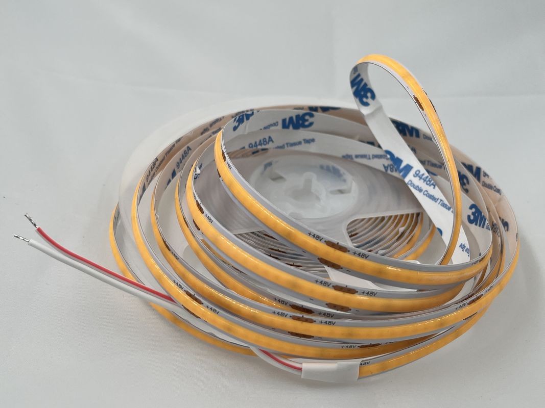 48V COB 320leds/M 90CRI Dimmabile 100lm/W 11W/M Flessibile COB LED Strip Light per decorazioni interne