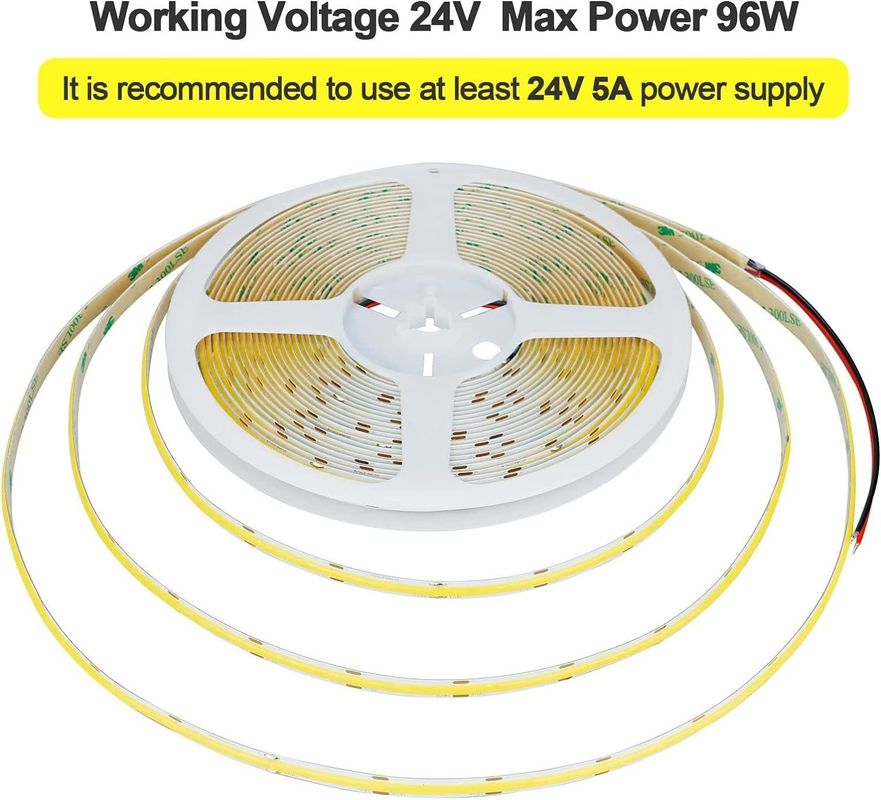 Decorazione interna esterna COB LED Strip Light Alto CRI 280 320/480 telecomando