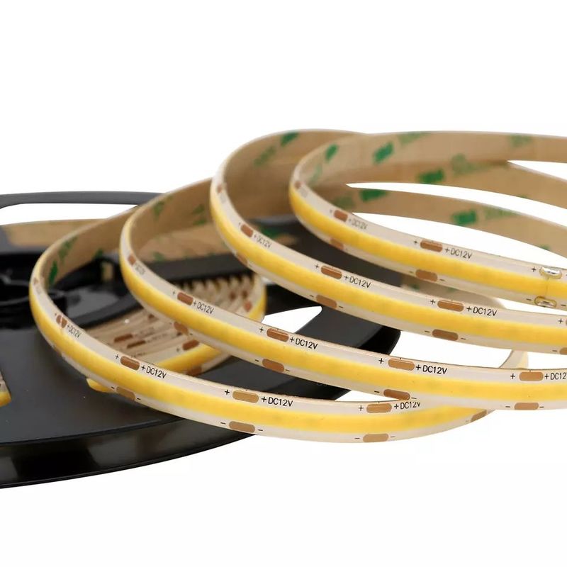 320Leds Flessibile LED Strip Bianco/Bianco Caldo DC24V 8mm Larghezza COB integrata luce a LED