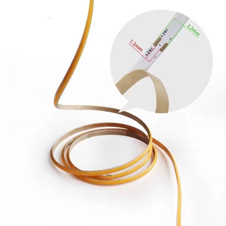 12V / 24V 8mm 90Ra 320d fob Profilo di alluminio COB LED per la decorazione