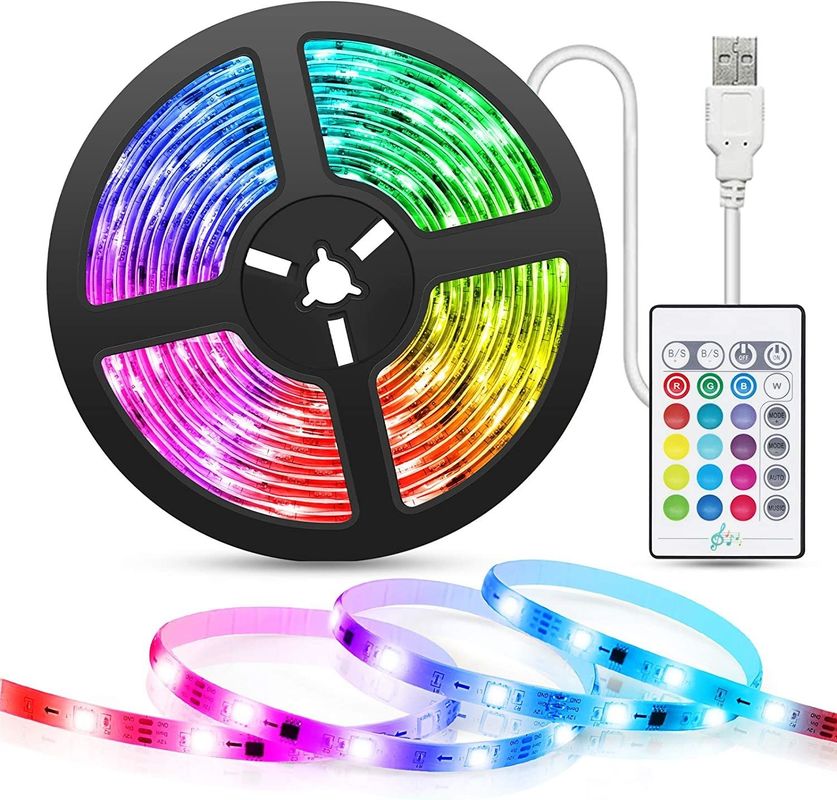 Smart LED Strip per la decorazione 12V 5V Controllo USB Sincronizzazione musicale e temperatura del colore RGB