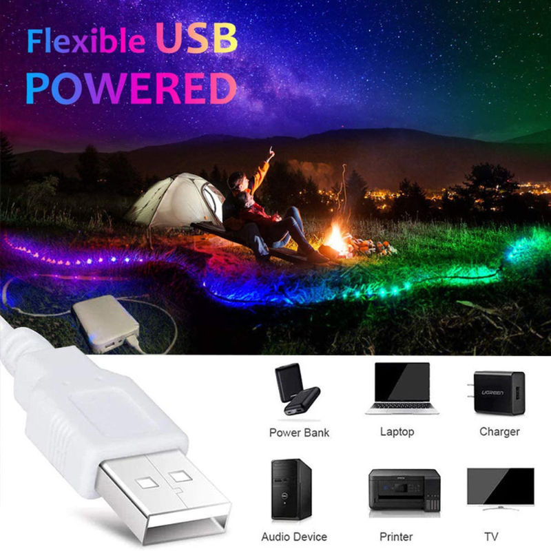 Smart LED Strip per la decorazione 12V 5V Controllo USB Sincronizzazione musicale e temperatura del colore RGB