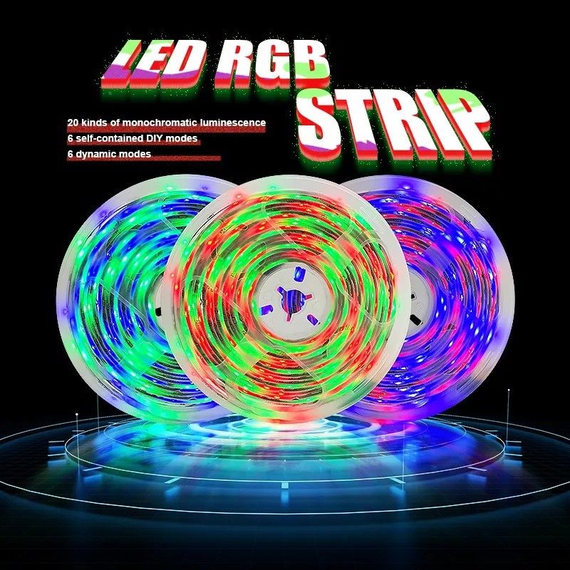 Home Bar LED Light Strips Garden Design Supporto Dimmer 12V 32ft Smart 5050 RGB 1670
