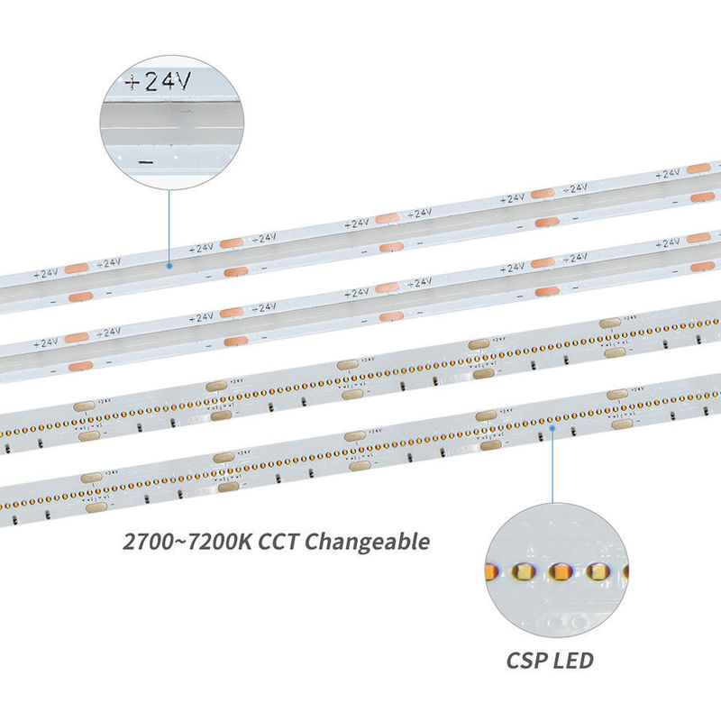 120° angolo di fascio COB 320 LED 24V 8mm 10mm LED Strip Light per la decorazione del giardino