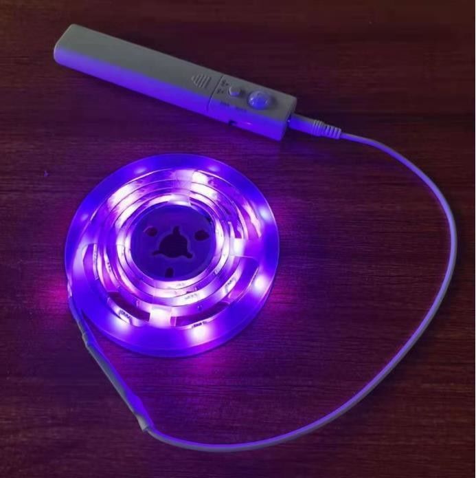 SMD2835 LED Strip Light con sensore di movimento 1m Lunghezza USB ricaricabile in modalità giorno e notte