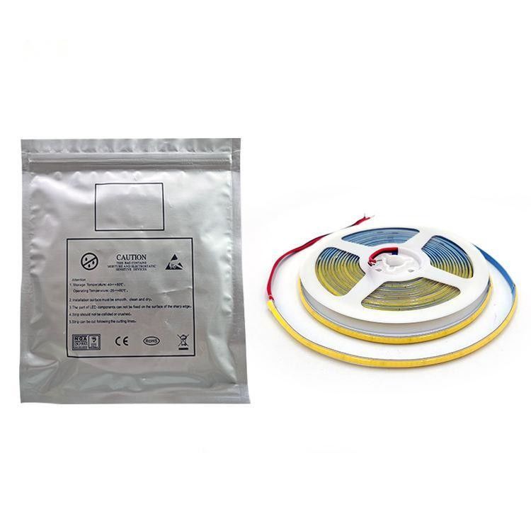 CE ROHS approvato a prova d'acqua luce a striscia COB con controllo dell'interruttore e 320 led ad alta densità
