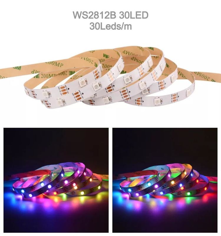 Acque resistenti 12V ws2812 ws2811 Led Strip 60leds per Magic Color RGB Decorazione CRI Ra 80