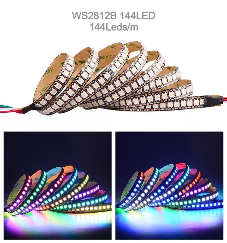 Acque resistenti 12V ws2812 ws2811 Led Strip 60leds per Magic Color RGB Decorazione CRI Ra 80