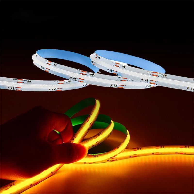Nastro a LED 5m/lot Smd 320 384 840leds/m Acqueproof Flexible Cob Led Strip Dc 24v Ra90 RGBCCT 3000k 4000k 6000k