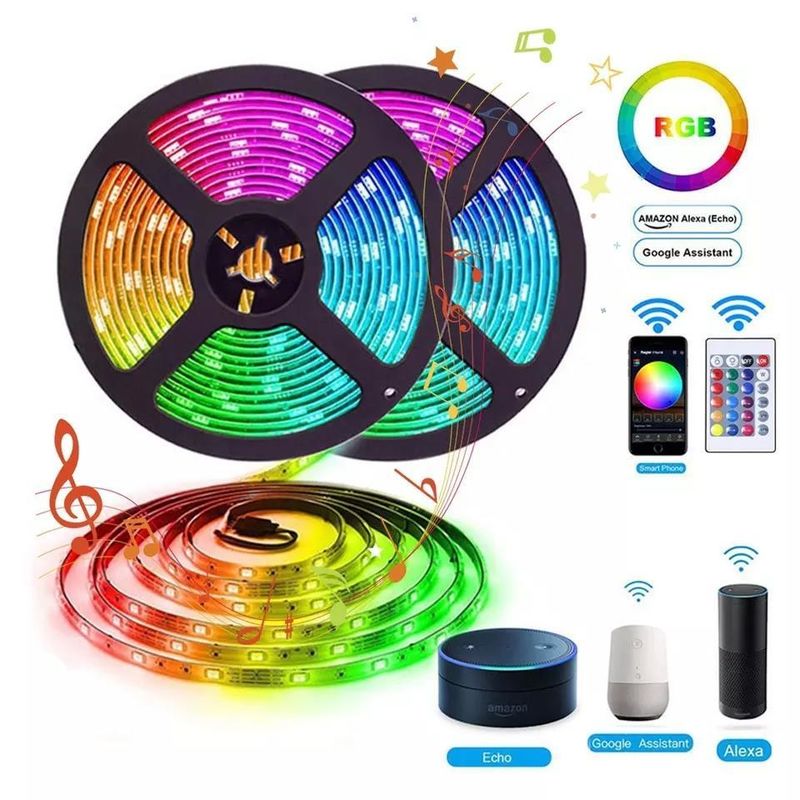 Illuminazione duratura impermeabile IP65 30d/m 5050 RGB LED Light Strips con telecomando