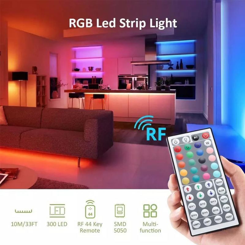 Illuminazione duratura impermeabile IP65 30d/m 5050 RGB LED Light Strips con telecomando