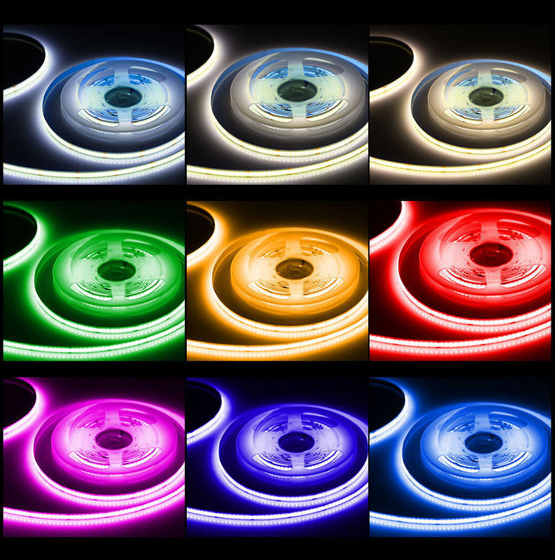Acque resistenti COB 252leds CRI90 12V 24V Dimmabile Decorazione interna esterna 5M Flessibile LED Strip