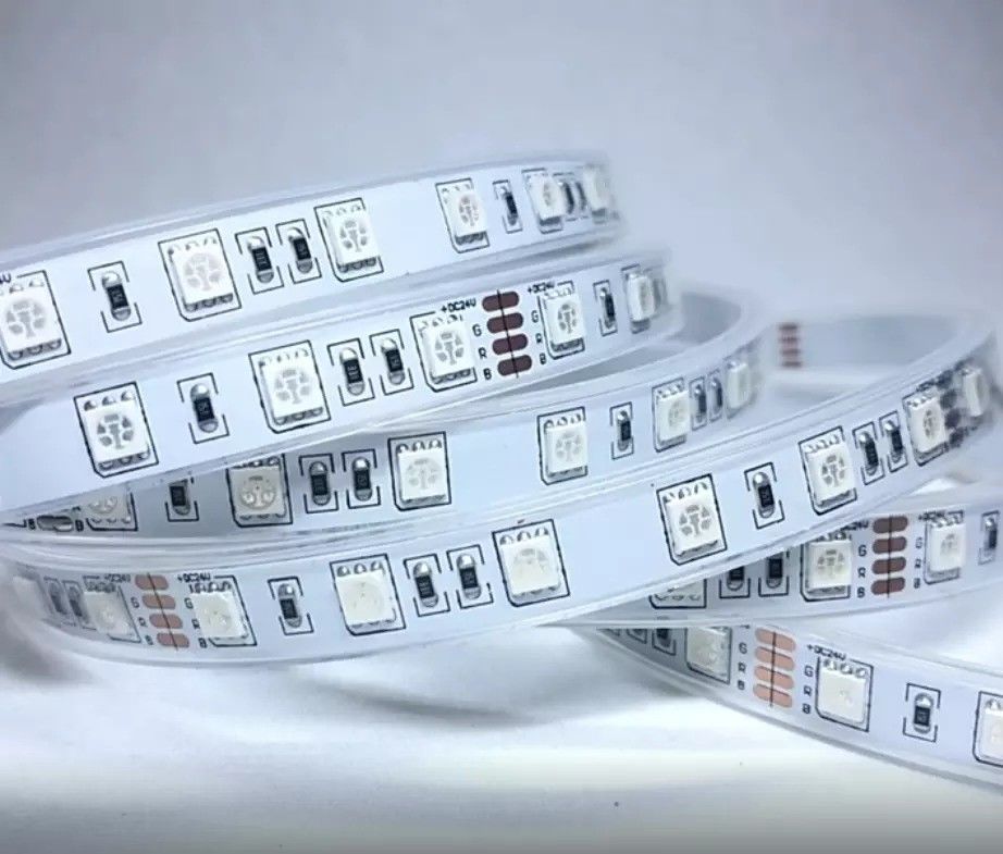 12w 12v 24v 10mm 60 LED Rgb 5050 Smd Flessibile LED Strip Light con e Multi Colors