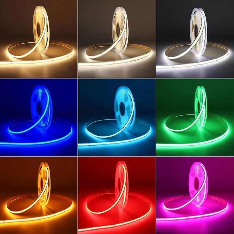 Striscia LED Cob 2700K 110lm 2023 HT 5m 10m 12v 24v 220v Rgbw Cob Light Strip