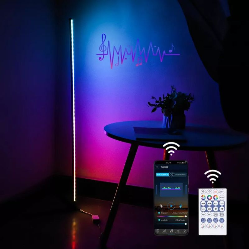 Controllo remoto Lampada ambientale tramonto Soggiorno intelligente Decorazione a cambiamento di colore RGB Luci notturne