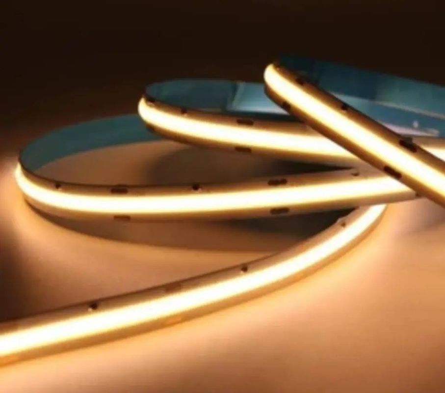 90lm/w Lampada Efficienza luminosa Smart COB Led Strip 12V 24V 5M 252leds per la pubblicità