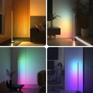 2024 Modern Cylinder Rgb Colorato LED Ambient Light App Smart Atmosphere Lampada da terra