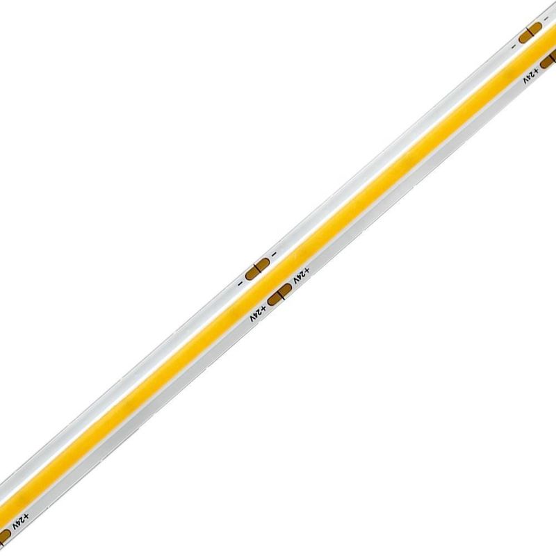 90lm/W COB LED Strip DC24V CRI90 312LED/m con colla di diga stabile e 60000 ore di vita